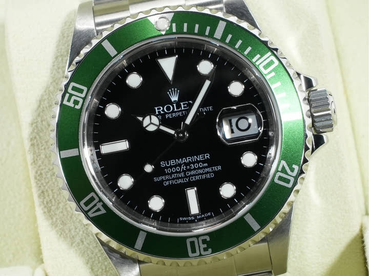 ロレックス サブマリーナー デイト Ref.16610LV ステンレススチール ブラック文字盤 美中古 bdxpngms