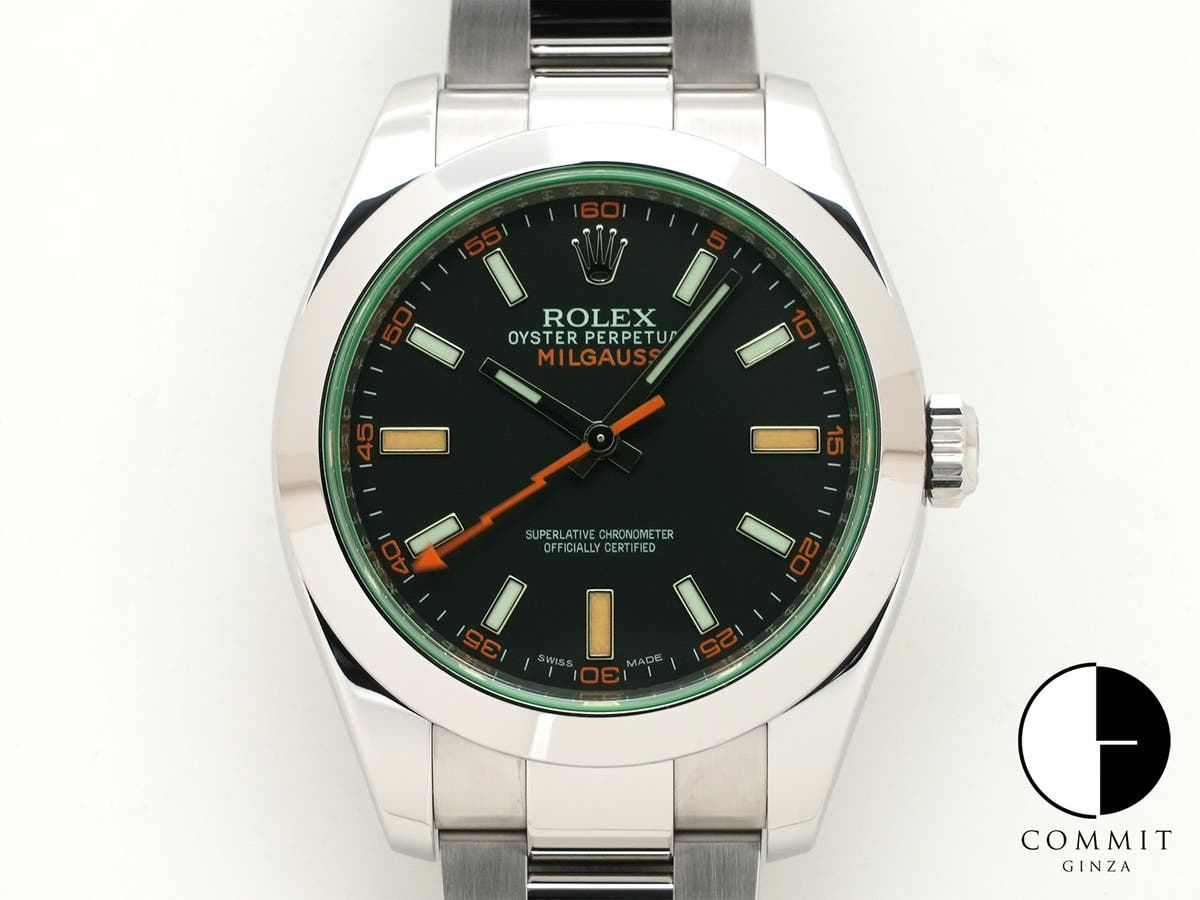 ロレックス ミルガウス Ref.116400GV ブラック文字盤 中古 9jkj97iy