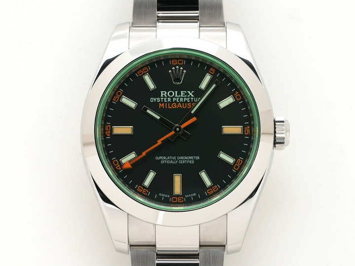 ロレックス ミルガウス Ref.116400GV ステンレススチール ブラック文字盤