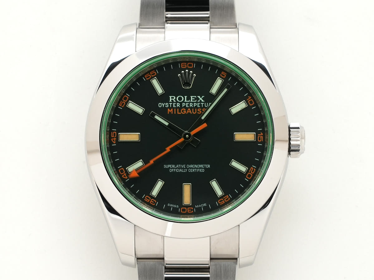 ロレックス ミルガウス Ref.116400GV ブラック文字盤 中古 9jkj97iy