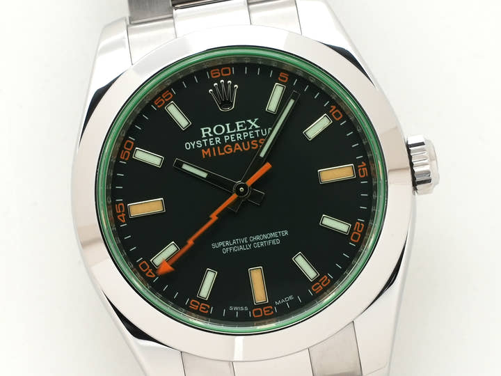 ロレックス ミルガウス Ref.116400GV ステンレススチール ブラック文字盤
