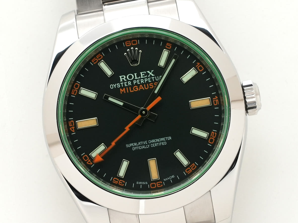 ロレックス ミルガウス Ref.116400GV ブラック文字盤 中古 9jkj97iy