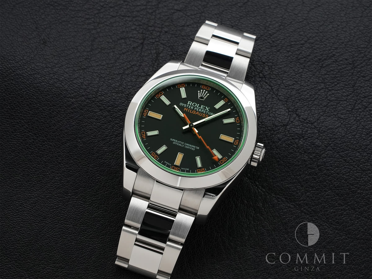 ロレックス ミルガウス Ref.116400GV ブラック文字盤 中古 9jkj97iy