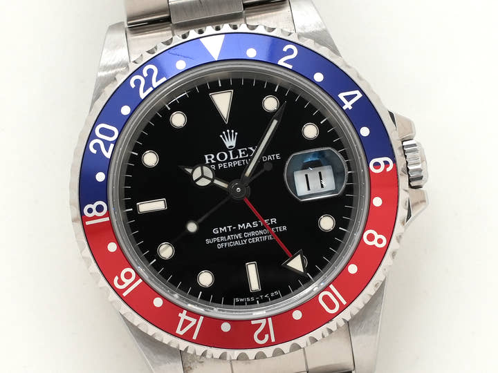 ロレックス GMTマスター Ref.16700 ステンレススチール ブラック文字盤 オイスターブレスレット