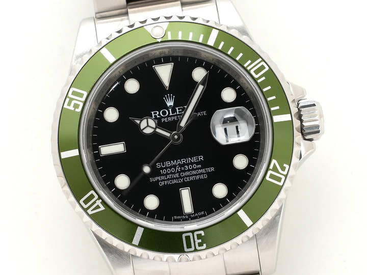 ロレックス サブマリーナー デイト Ref.16610LV ステンレススチール ブラック文字盤 美中古 a93t5ht4