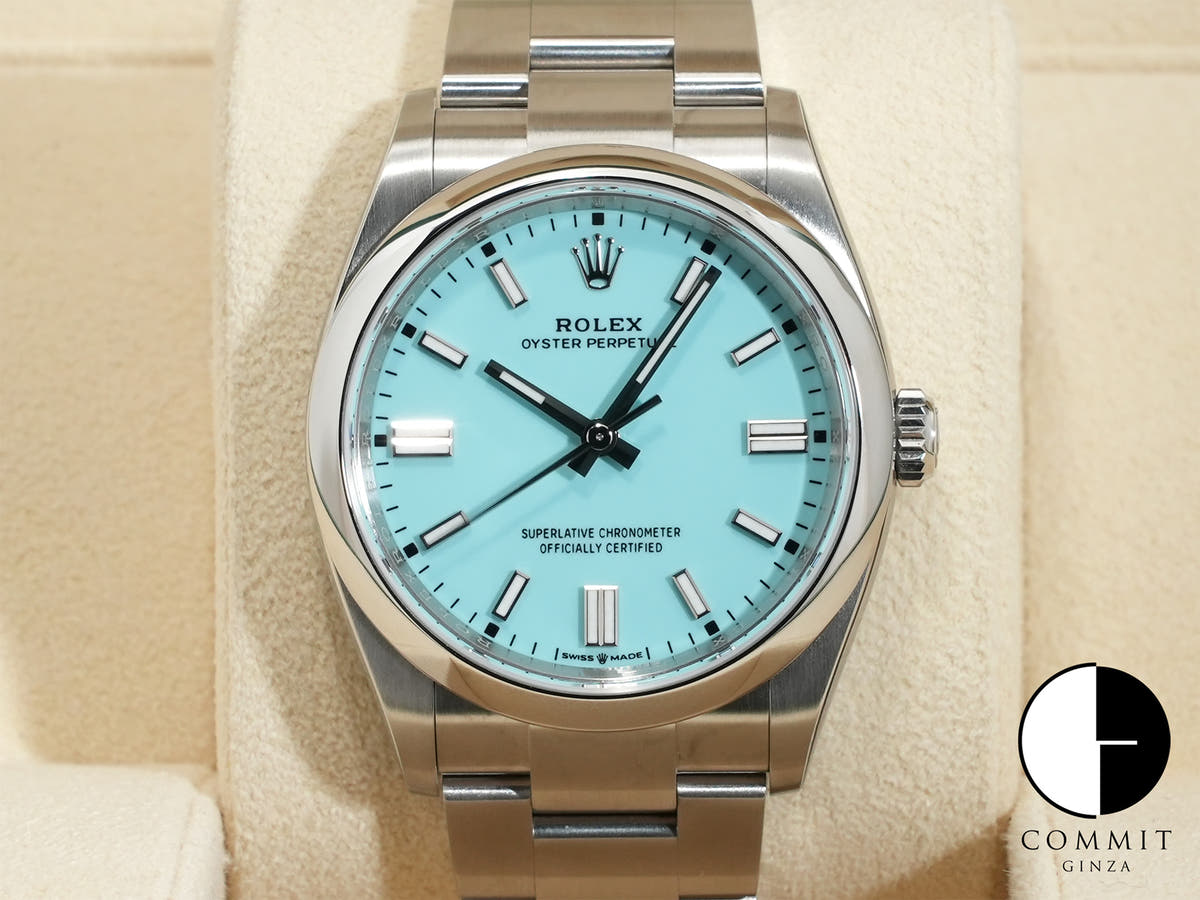 ロレックス オイスターパーペチュアル36 Ref.126000 ステンレススチール ターコイズ文字盤