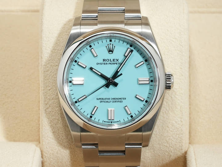 ロレックス オイスターパーペチュアル36 Ref.126000 ステンレススチール ターコイズ文字盤