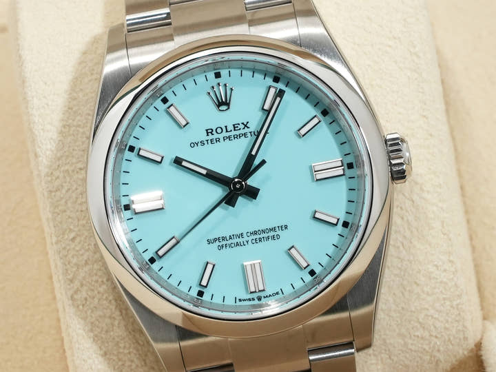 ロレックス オイスターパーペチュアル36 Ref.126000 ステンレススチール ターコイズ文字盤