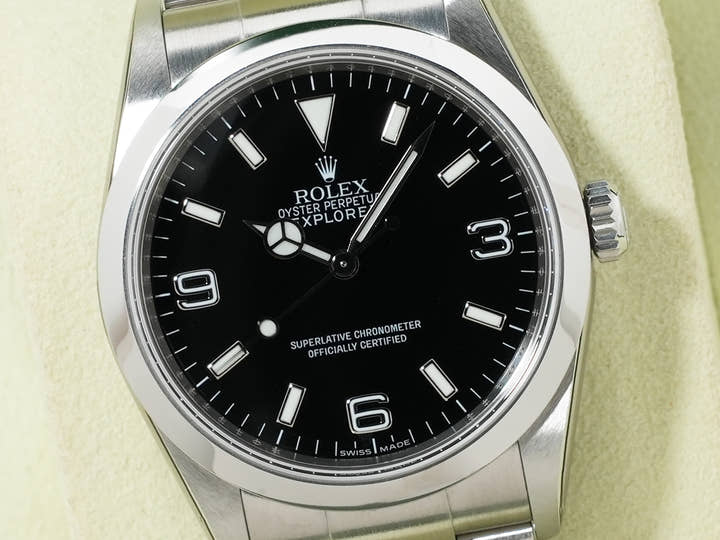 ロレックス エクスプローラーI Ref.114270 ステンレススチール ブラック文字盤