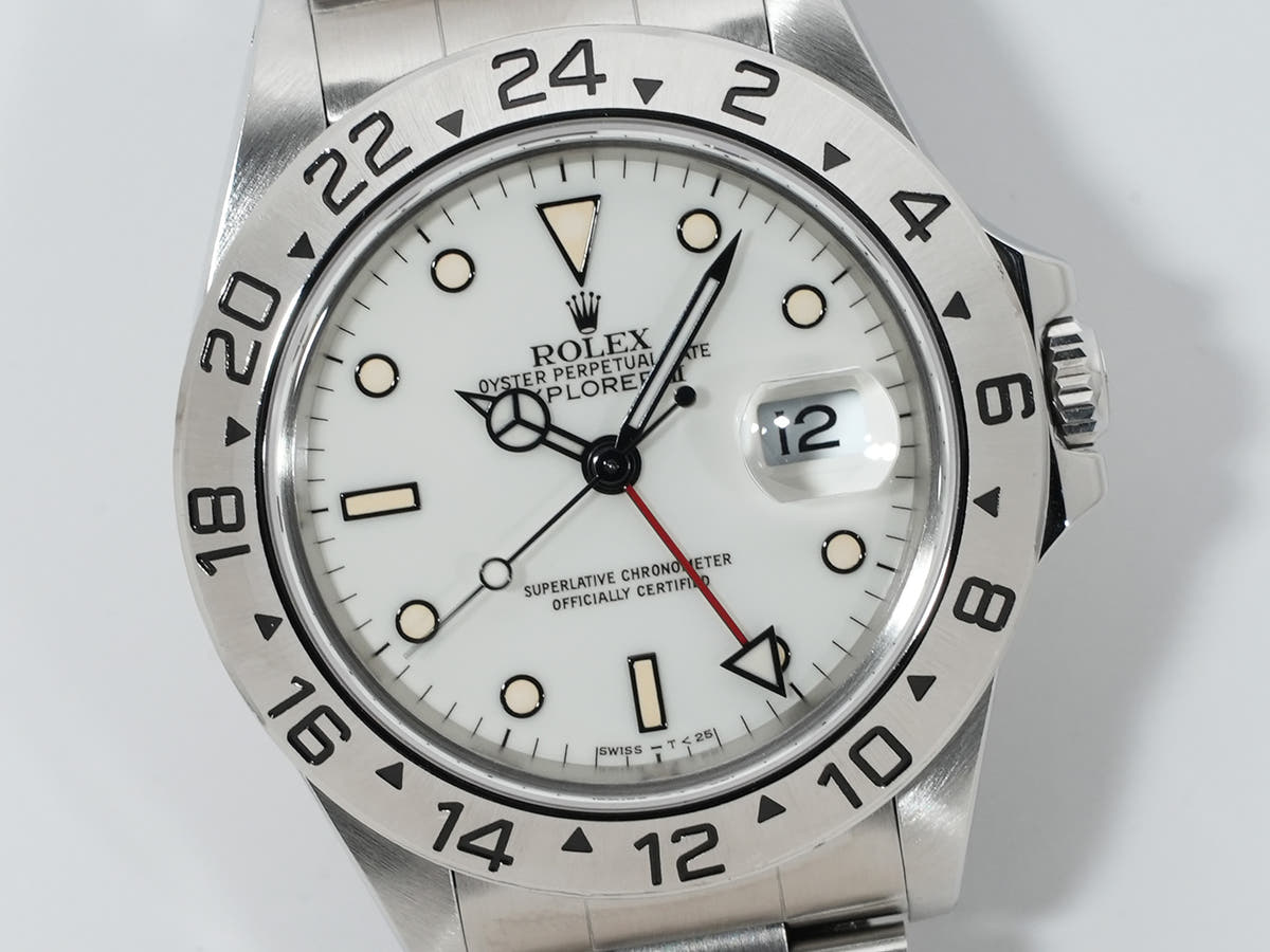 Rolex Explorer II Ref.16570 White Dial Good Condition Used azwpxr6k