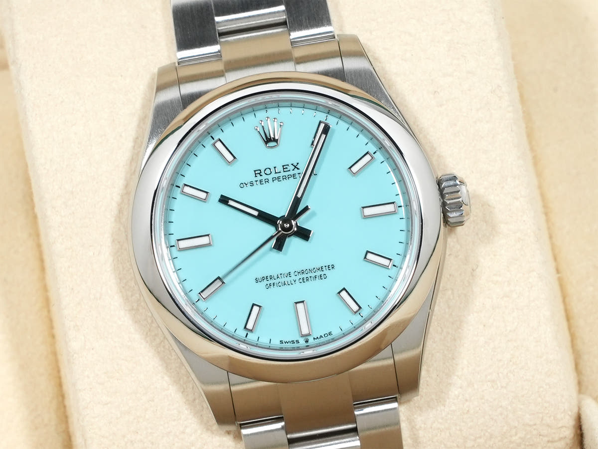 ロレックス オイスターパーペチュアル31 Ref.277200 ターコイズ文字盤 未使用 v3b8r82b