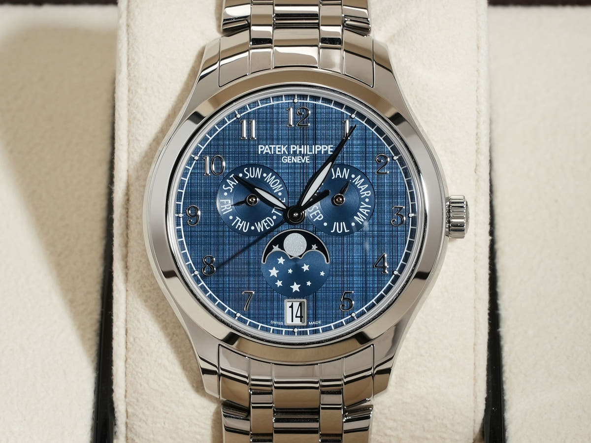 Patek Philippe Annual Calendar Moon Phase Ref.4947/1A-001 Blue Dial Unused fxjh3rrf