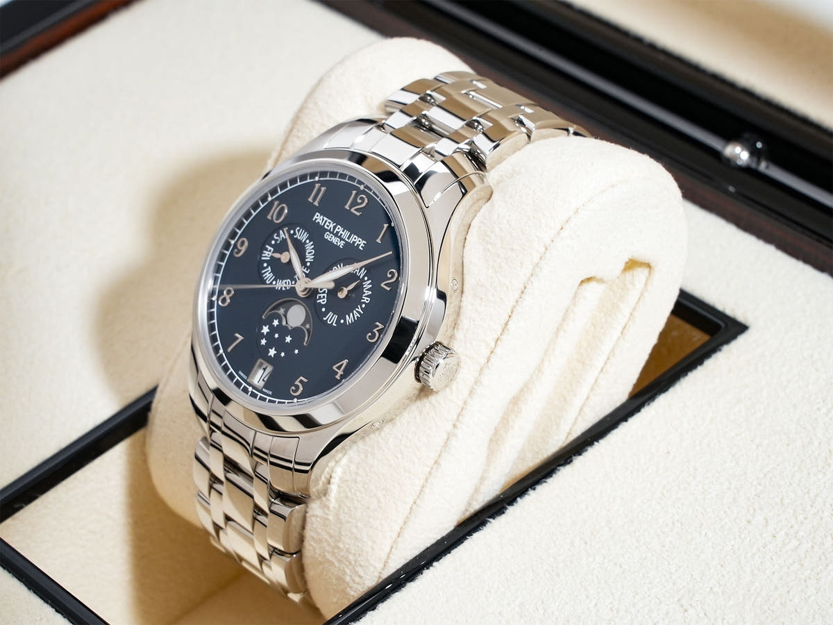 Patek Philippe Annual Calendar Moon Phase Ref.4947/1A-001 Blue Dial Unused fxjh3rrf