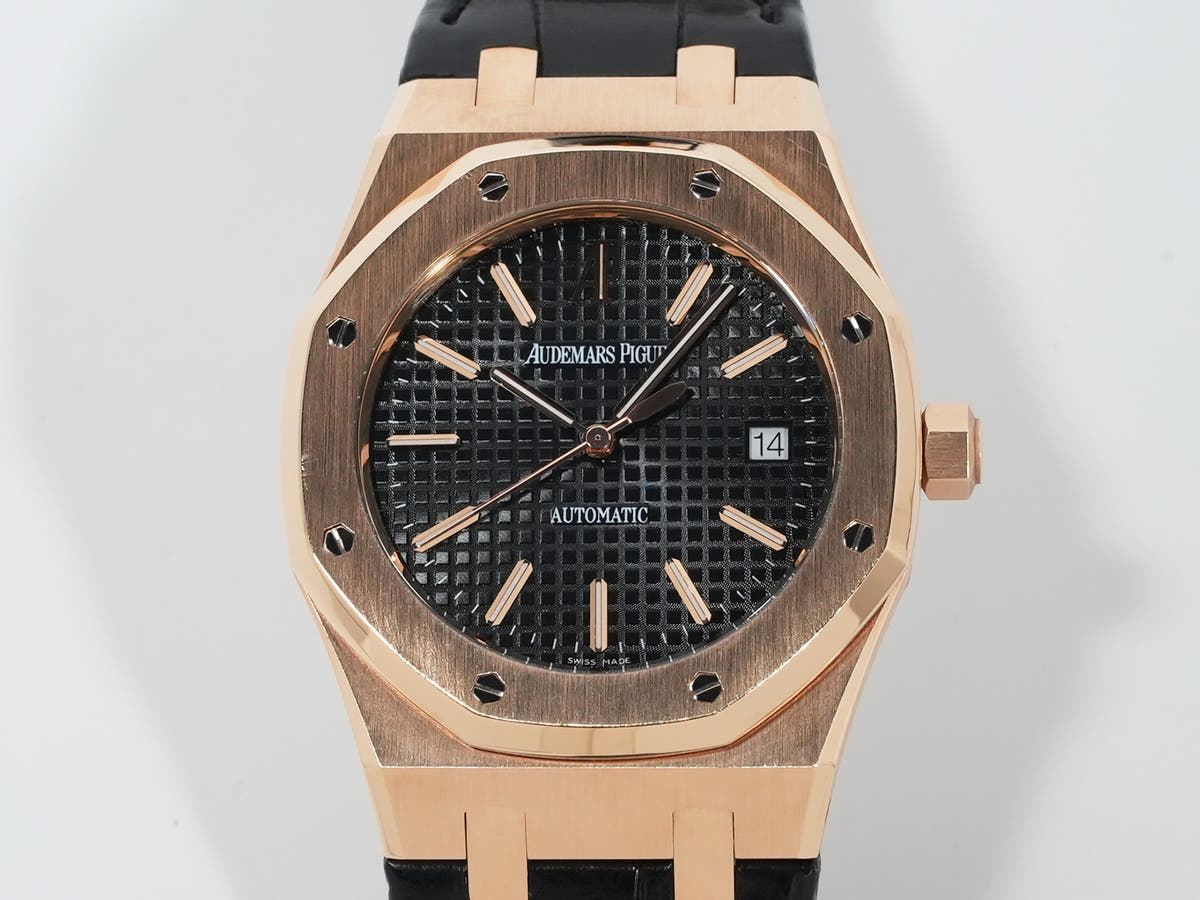 Audemars Piguet Royal Oak Ref.15300OR.OO.D002CR.01 18KPG Black Dial Used zwjmmcqd