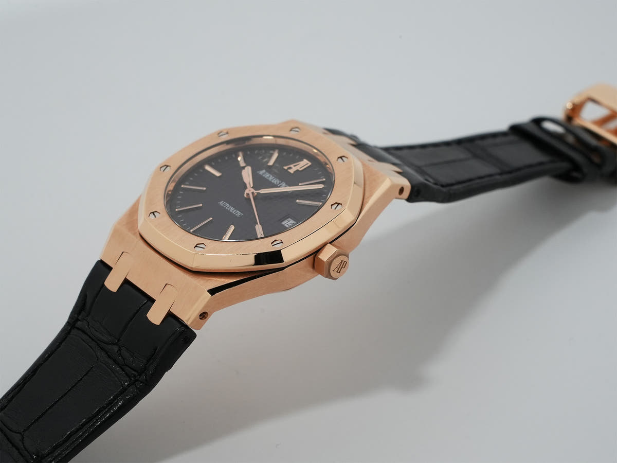 Audemars Piguet Royal Oak Ref.15300OR.OO.D002CR.01 18KPG Black Dial Used zwjmmcqd