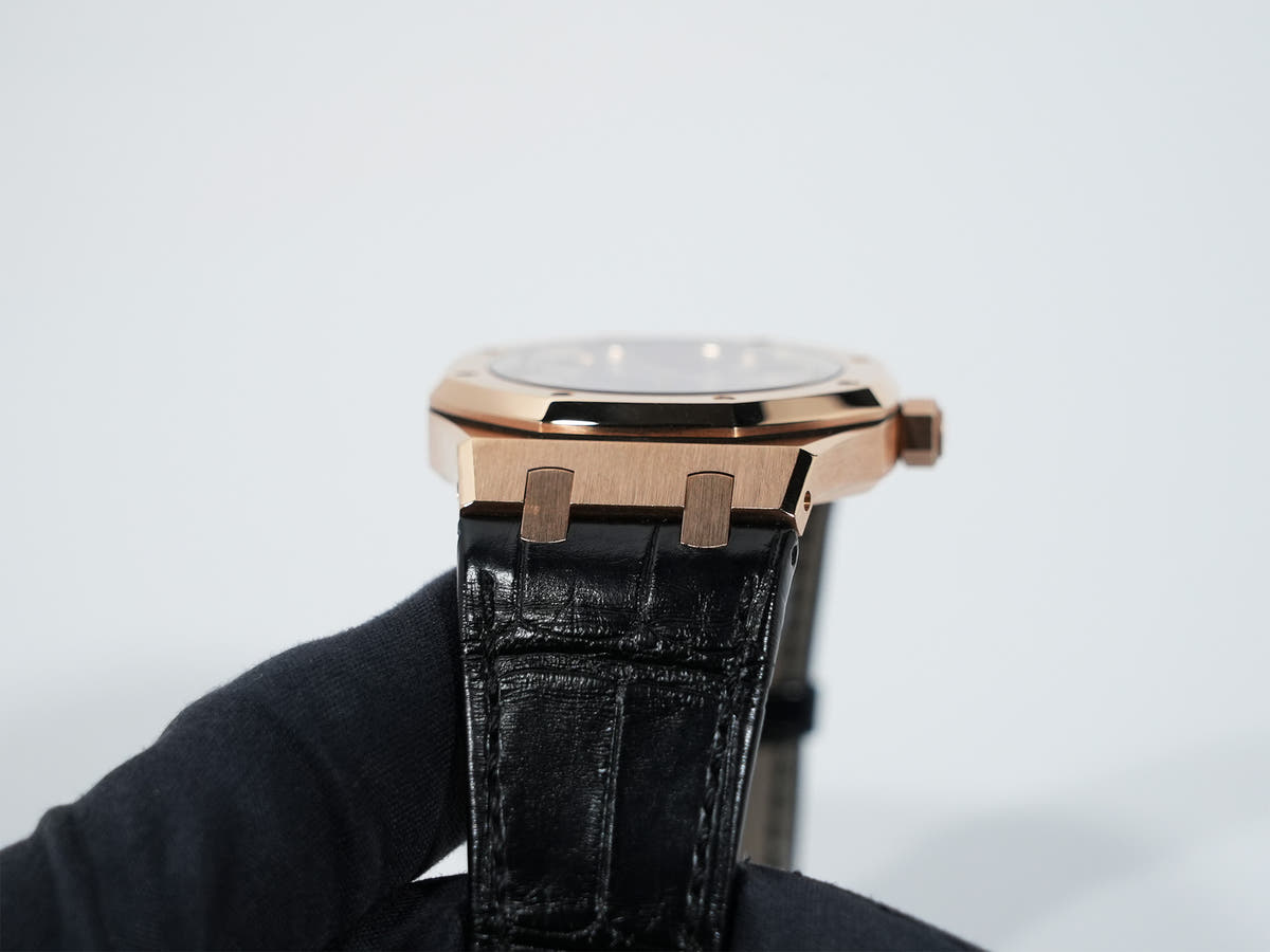 Audemars Piguet Royal Oak Ref.15300OR.OO.D002CR.01 18KPG Black Dial Used zwjmmcqd