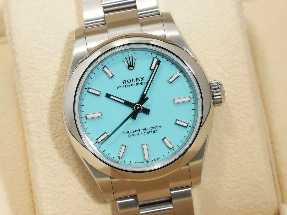 ロレックス オイスターパーペチュアル31 Ref.277200 ターコイズ文字盤 未使用 ezyp3juj