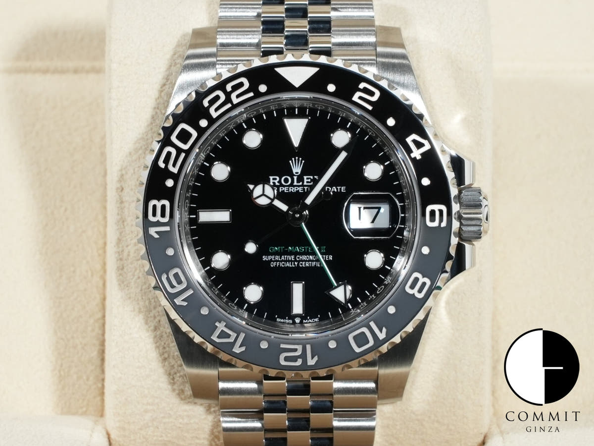 ロレックス GMTマスターII Ref.126710GRNR ステンレススチール ブラック文字盤 ジュビリーブレスレット