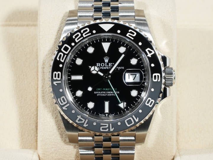 ロレックス GMTマスターII Ref.126710GRNR ステンレススチール ブラック文字盤 ジュビリーブレスレット