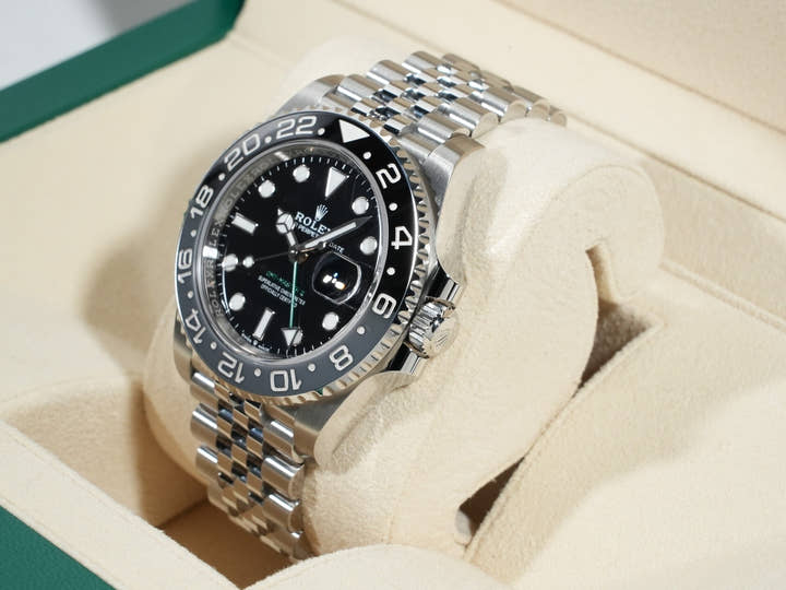 ロレックス GMTマスターII Ref.126710GRNR ステンレススチール ブラック文字盤 ジュビリーブレスレット