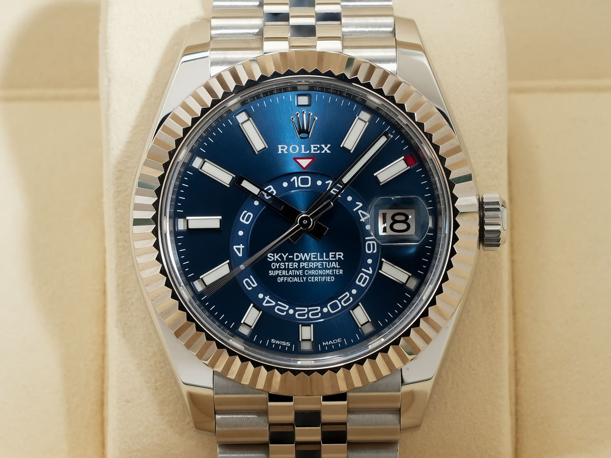 ロレックス スカイドゥエラー Ref.326934 ブルー文字盤 中古 8psmdf2y