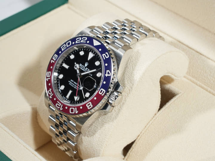 Rolex GMT-Master II Ref. 126710BLRO Stainless Steel Black Dial Jubilee Bracelet