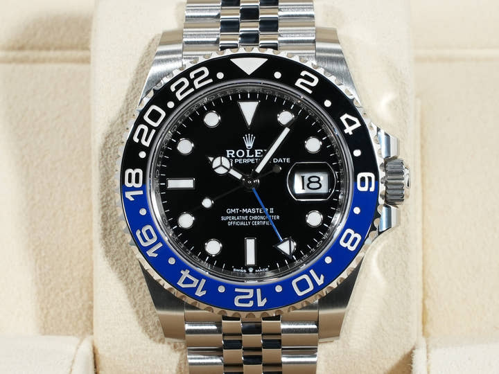 Rolex GMT-Master II Ref. 126710BLNR Stainless Steel Black Dial Jubilee Bracelet