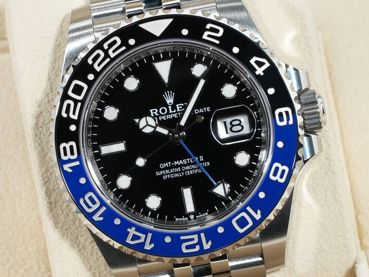 Rolex GMT-Master II Ref. 126710BLNR Stainless Steel Black Dial Jubilee Bracelet