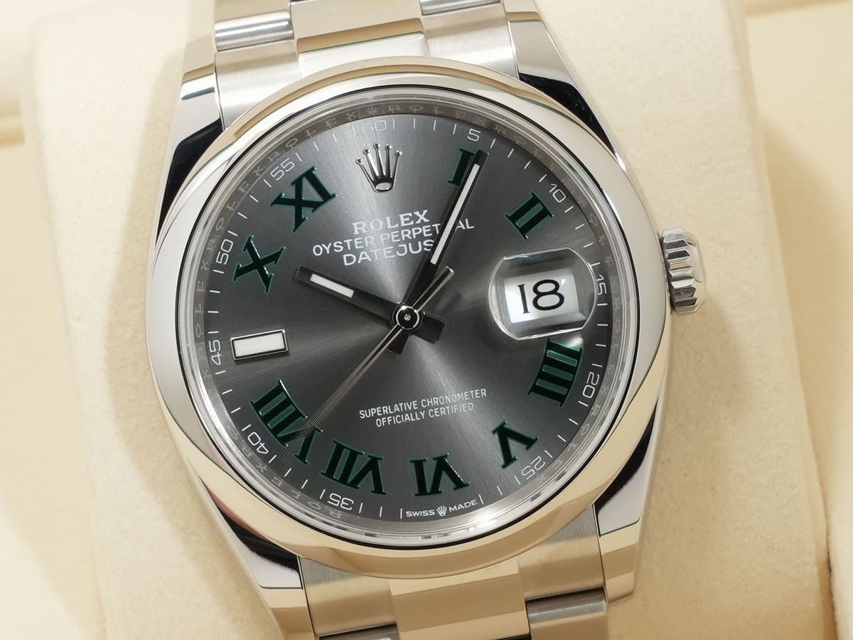 ロレックス デイトジャスト36 Ref.126200 スレートローマン文字盤 未使用 8as84us4
