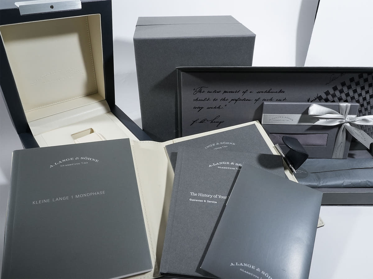 A.ランゲ＆ゾーネ リトル ランゲ1 ムーンフェイズ Ref.182.086 ブルー文字盤 中古 oknvs7qv