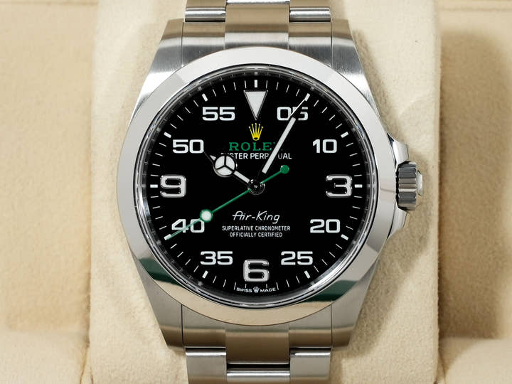 ロレックス エアキング Ref.126900 ステンレススチール ブラック文字盤