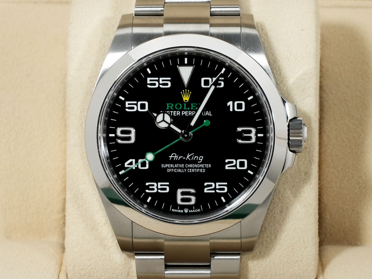 ロレックス エアキング Ref.126900 ブラック文字盤 未使用 37jm5tvc