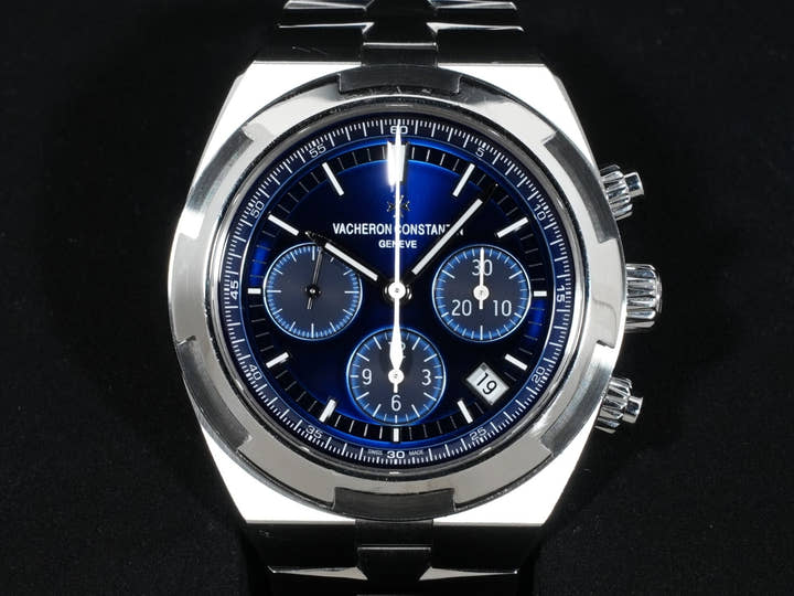 ヴァシュロンコンスタンタン オーヴァーシーズ クロノグラフ Ref.5500V/110A-B148 ブルー文字盤 中古 47egog4o