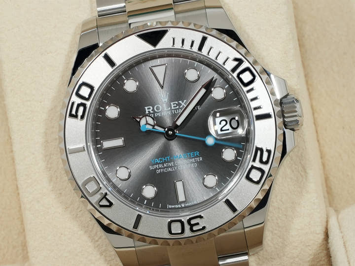 Rolex Yacht-Master 37 Ref. 268622 Stainless Steel/Platinum Slate Dial