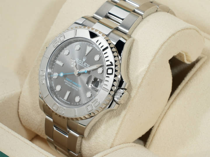 Rolex Yacht-Master 37 Ref. 268622 Stainless Steel/Platinum Slate Dial