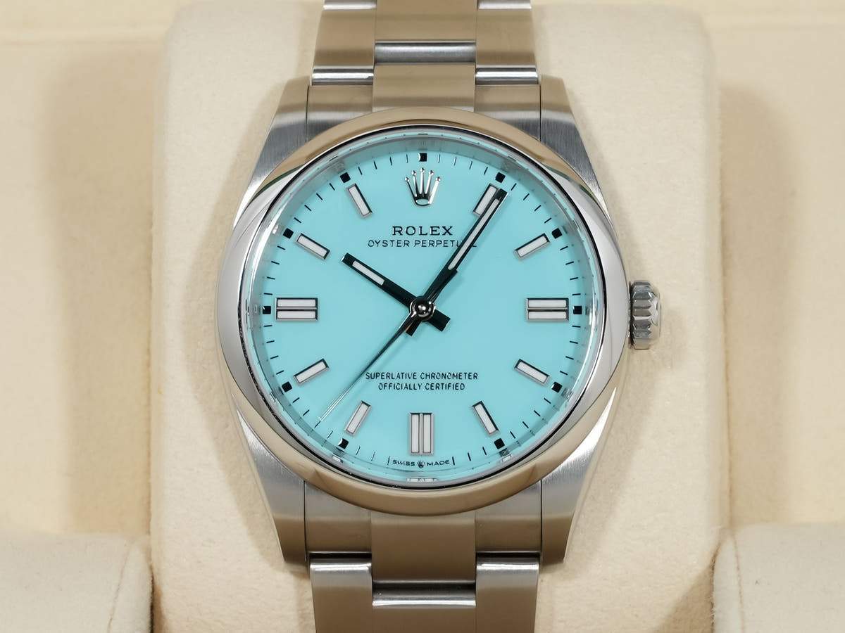 ロレックス オイスターパーペチュアル36 Ref.126000 ターコイズ文字盤 中古 k7xvzdwx