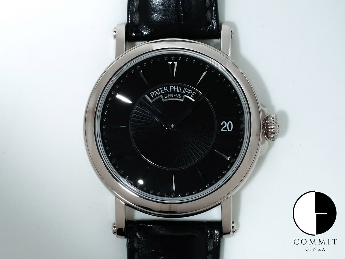 Patek Philippe Calatrava Officer Ref.5153G-001 18KWG Black Dial Good Condition xnbaqbgx