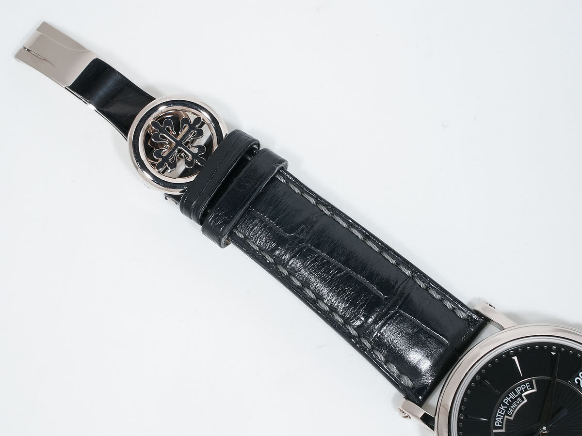 Patek Philippe Calatrava Officer Ref.5153G-001 18KWG Black Dial Good Condition xnbaqbgx