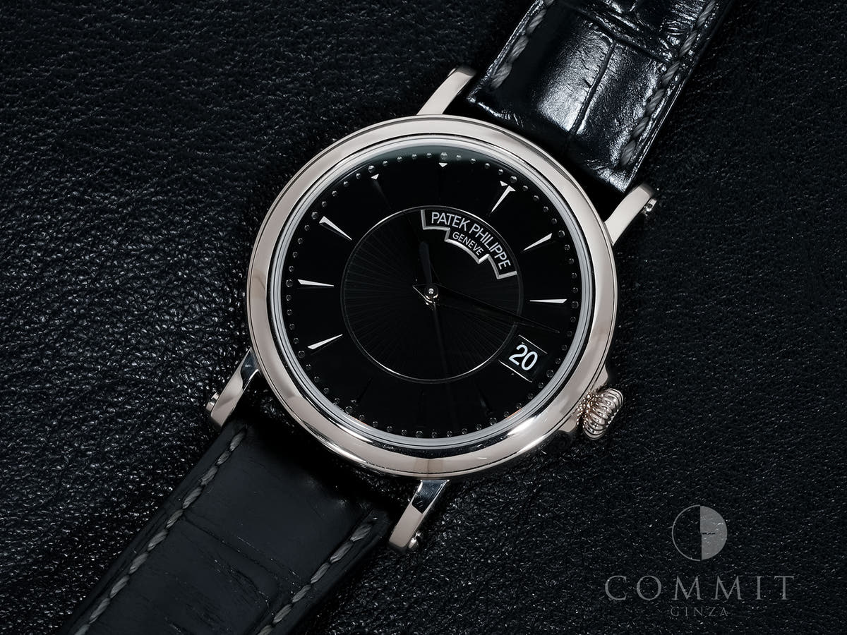Patek Philippe Calatrava Officer Ref.5153G-001 18KWG Black Dial Good Condition xnbaqbgx