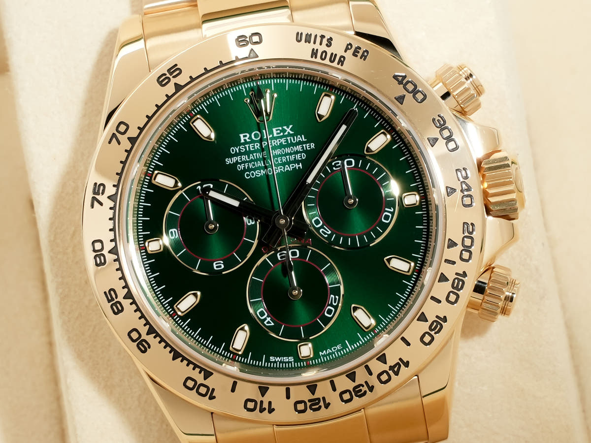 ロレックス デイトナ Ref.116508 グリーン文字盤 美品 8x36khxe
