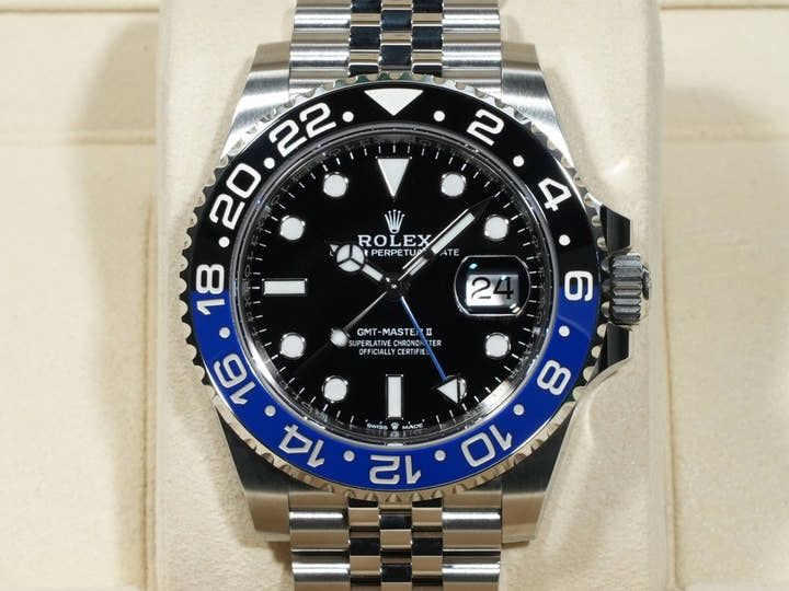 Rolex GMT-Master II Ref. 126710BLNR Stainless Steel Black Dial Jubilee Bracelet