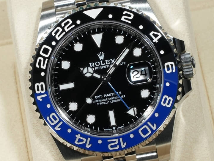 Rolex GMT-Master II Ref. 126710BLNR Stainless Steel Black Dial Jubilee Bracelet