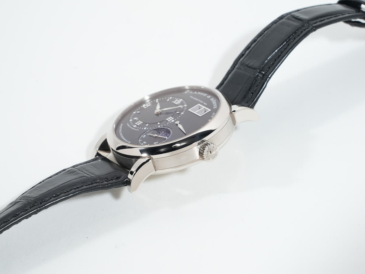 A. Lange &amp; Söhne Lange 1 Moon Phase Ref.192.029 18KWG Black Dial Unused re6dooiv