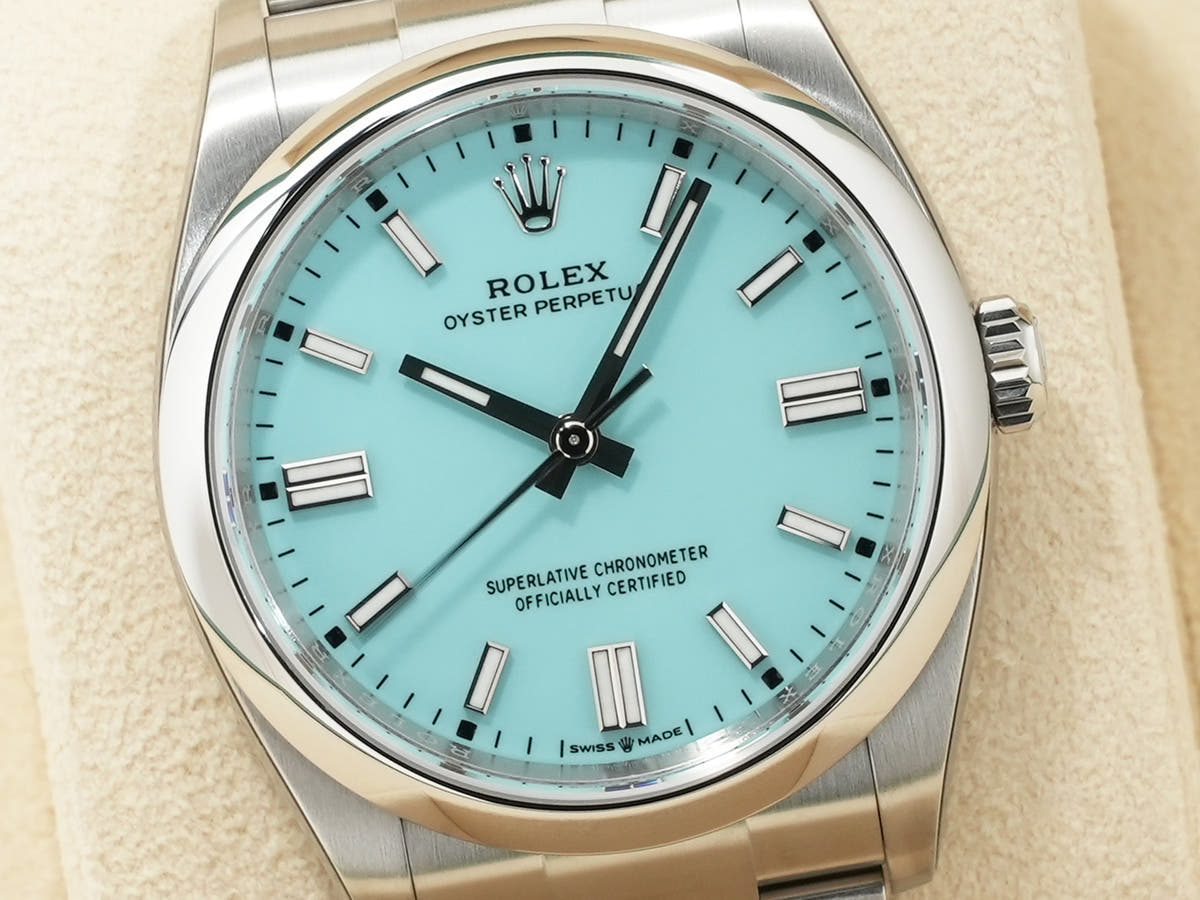 ロレックス オイスターパーペチュアル36 Ref.126000 ターコイズ文字盤 未使用 ukva9aij