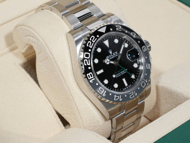 ロレックス GMTマスターII Ref.126710GRNR ステンレススチール ブラック文字盤 オイスターブレスレット