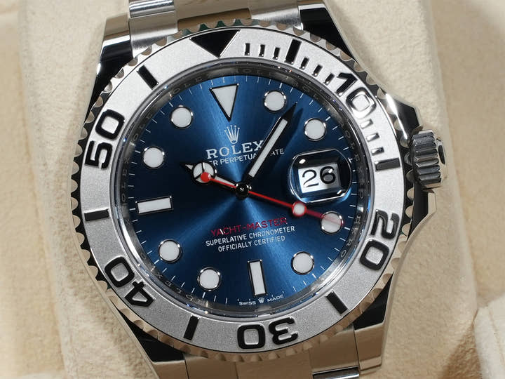 Rolex Yacht-Master 40 Ref. 126622 Stainless Steel/Platinum Bright Blue Dial