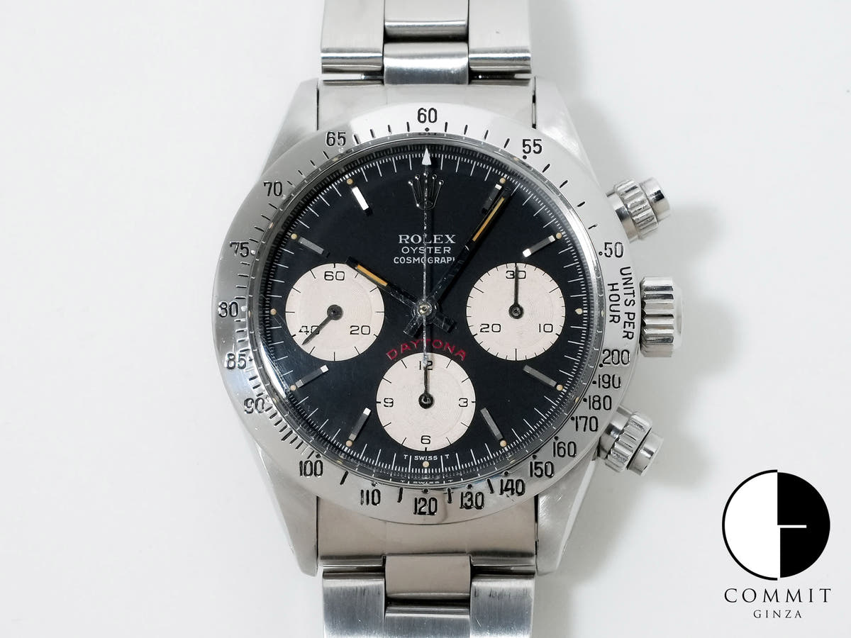 Rolex Daytona Ref.6265 SS Black Dial Used wnt3t5yg