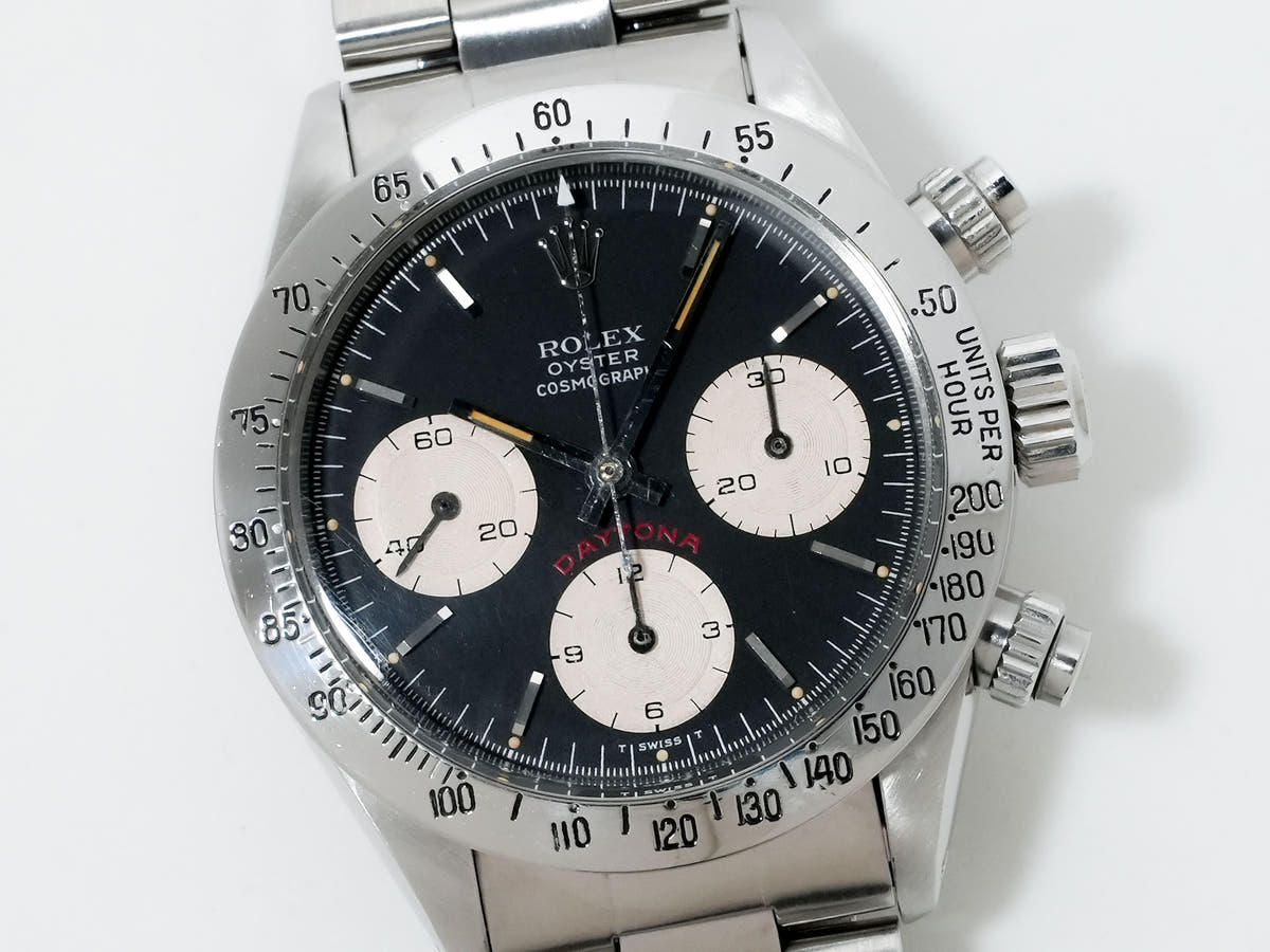 Rolex Daytona Ref.6265 SS Black Dial Used wnt3t5yg