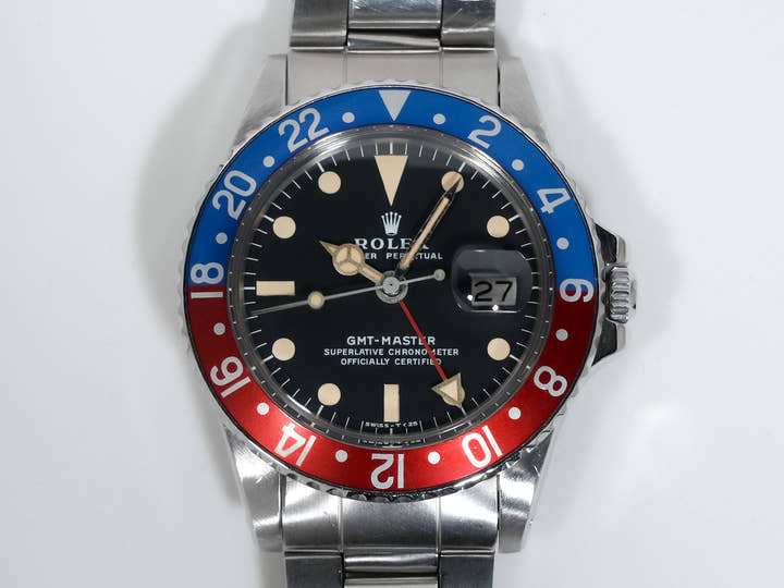 ロレックス GMTマスター Ref.1675 ステンレススチール ブラック文字盤 オイスターブレスレット
