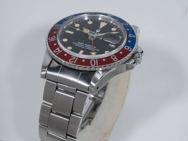 ロレックス GMTマスター Ref.1675 ステンレススチール ブラック文字盤 オイスターブレスレット